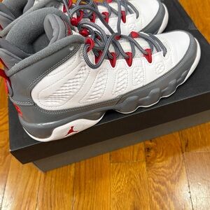 Jordan Kids' Sneakers in White, Gray, and Red
